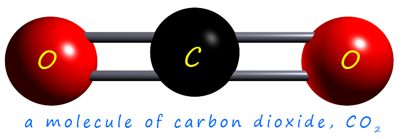 molecule of carbon dioxide
